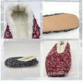 Thermalgestrickte Sherpa Designer House Ballerina Pantoffeln